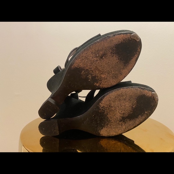 Joseph Suede Wedge Sandals - Picture 8 of 8